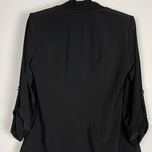 Calvin Klein Black Open Front  Waterfall Cardigan Jacket Size XS - Picture 6 of 9